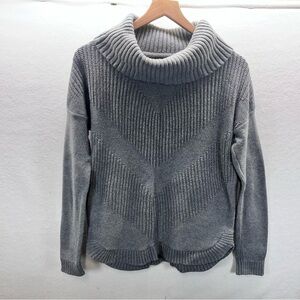 Banana Republic Turtleneck Sweater Womens S Cute Gray Warm Winter Cotton 2760
